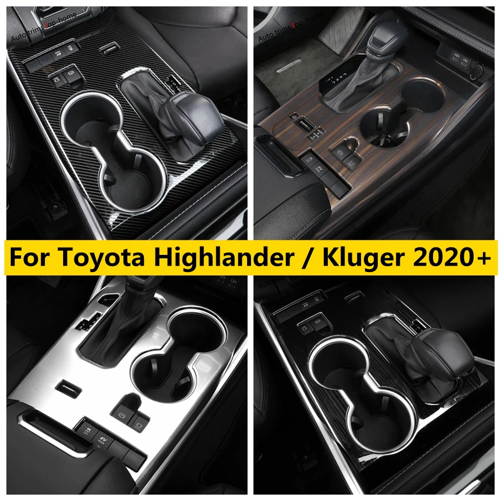 

Center Console Gear Shift Box Panel Decoration Frame Cover Trim Fit For Toyota Highlander / Kluger 2020 - 2024 Car Accessories