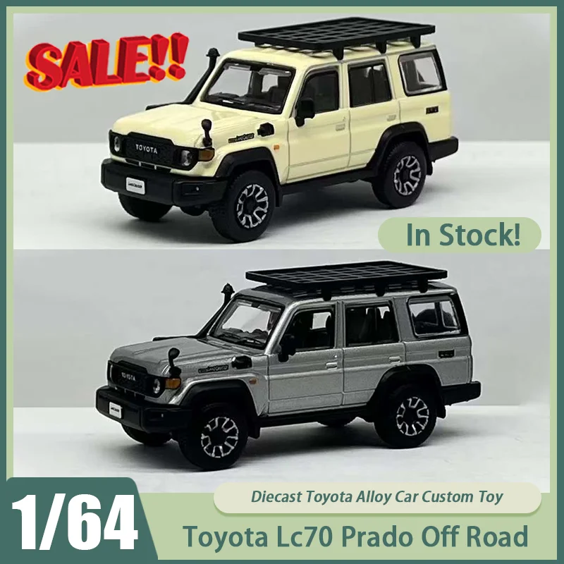 

New In Stock Dbgt 1:64 Toyota Lc250 Lc70 Prado Off Road Car Alloy Miniature Diecastornaments Custom Toy Kid Gift