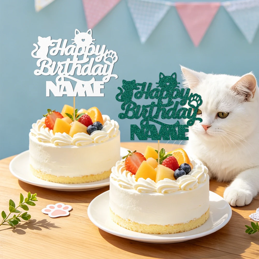 Glitzernder 'Happy Birthday' Kuchenaufsatz, Geburtstagstorten-Dekoration für Mädchen und Erwachsene