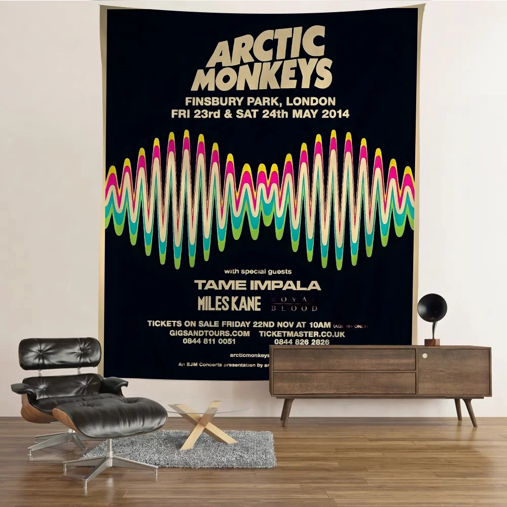 A-Arctic M-Monkeys Rock Band DIY Wall Tapestry For Living Room Home Dorm Decor Wall Art Decor