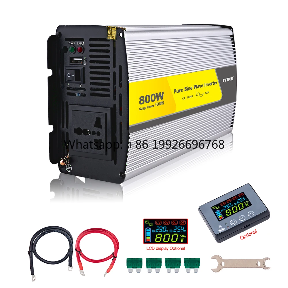 

800W 12v/24v/48v DC to AC 110v/220v Power Inverter Circuit for Air Conditioner and Home Appliances