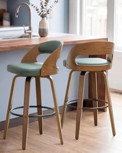 Swivel Bar stools Set of 2 Bar Chairs 26
