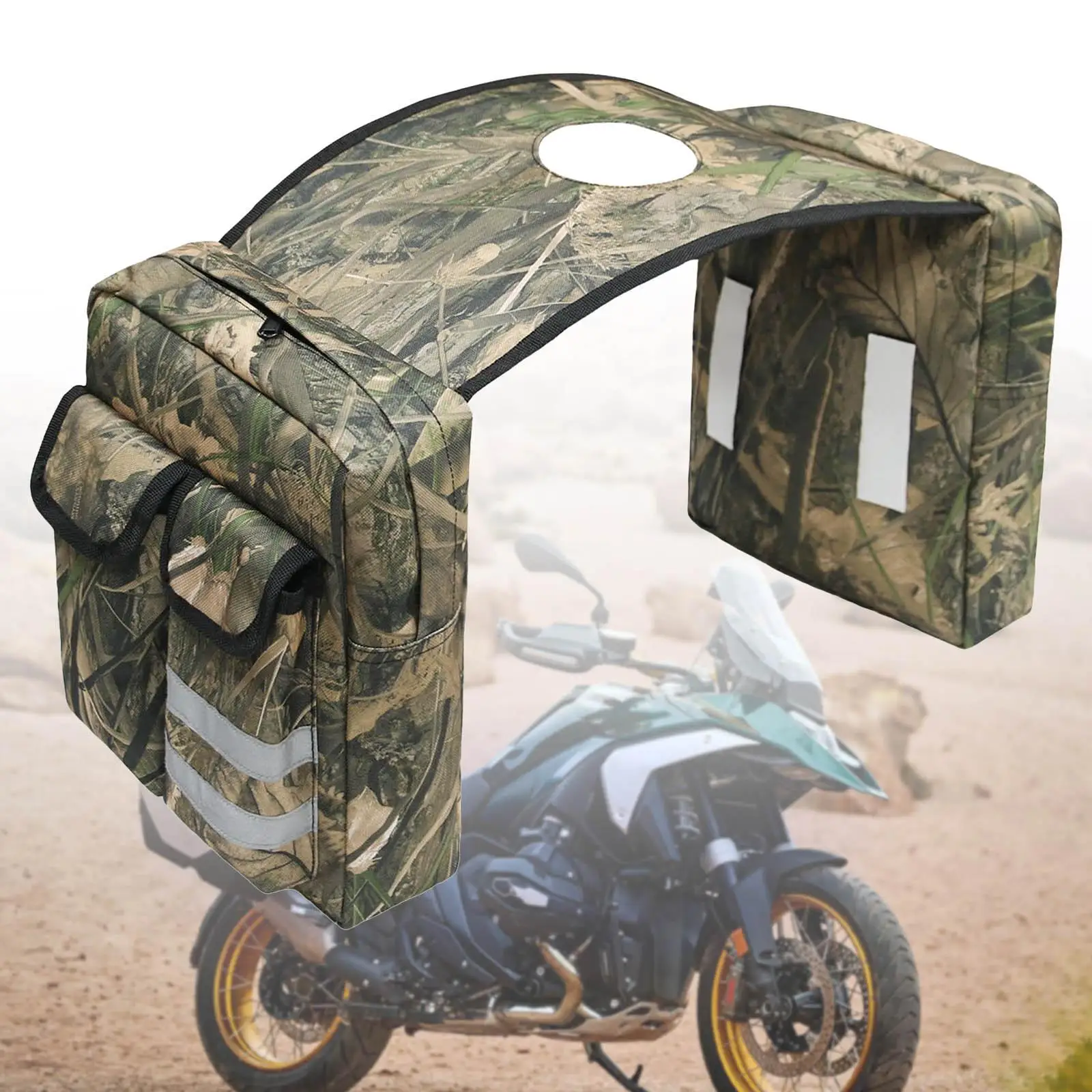 ATV Saddle Bag Easy to Install Gas Tank Bag for Snowmobile UTV Accessories