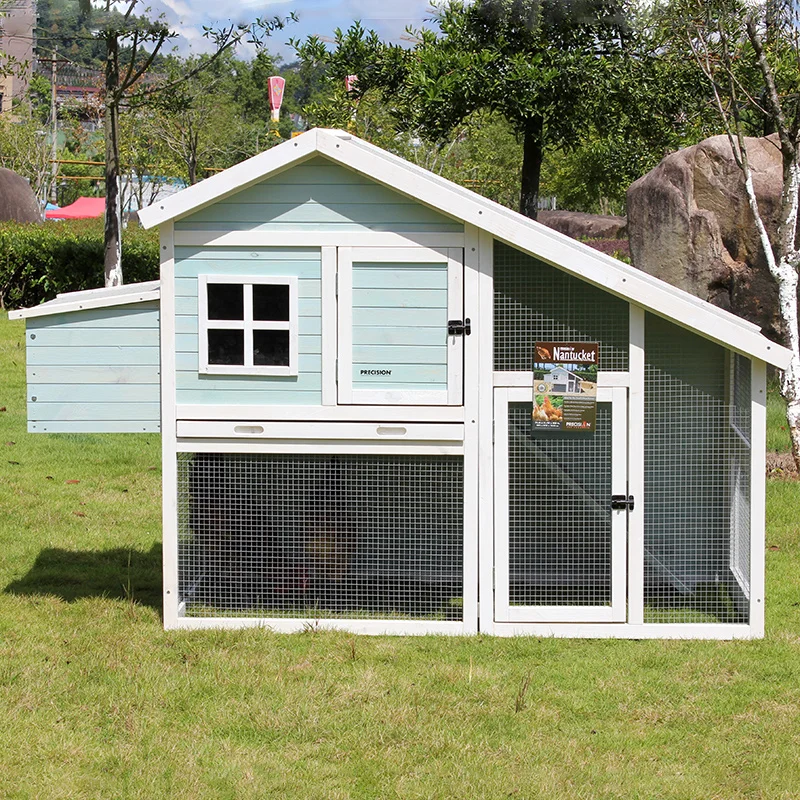 Solid Wood Chicken Coop Outdoor Large Villa Wooden House