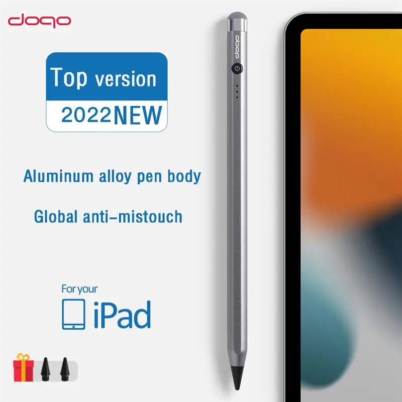

DOQO For Apple Pencil 2 1 Digital Painting Smart Stylus Anti-Mistouch Adjustable Font Power Display For ipad Pencil Drawing Pen