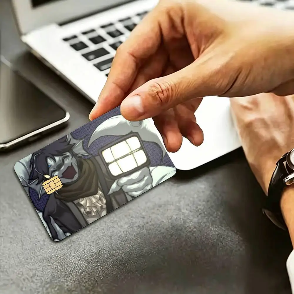 P-Pressure S-Sebastian Solace HD Waterproof Credit Card Stickers Silicone Decals For Chip Game Cards Gift