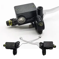 Bomba de freno de motocicleta, cilindro maestro delantero, palanca de freno hidráulico, orificio de espejo M10 izquierdo y derecho para manillar de 22mm T2/T3/T5