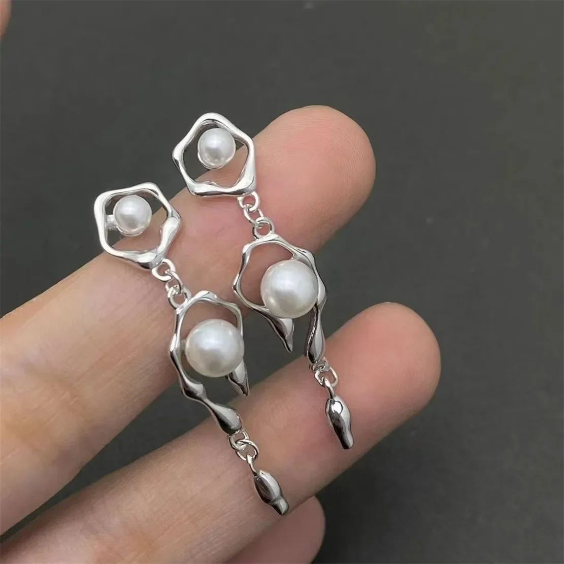 

Серьги из штампованного сплава с золотым покрытием и жемчугом 925, фурнитура для ювелирных изделий своими руками, принадлежности для рукоделия, серьги ручной работы, аксессуар без жемчуга