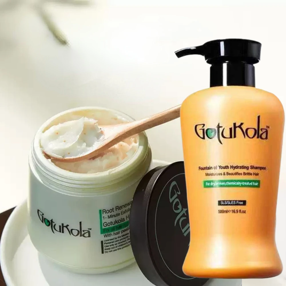 

Gotukola 500 мл протеиновая маска для волос, мягкий и освежающий кондиционер для корней волос, увлажняющий шампунь для контроля объема, контроль жирности, уход за волосами