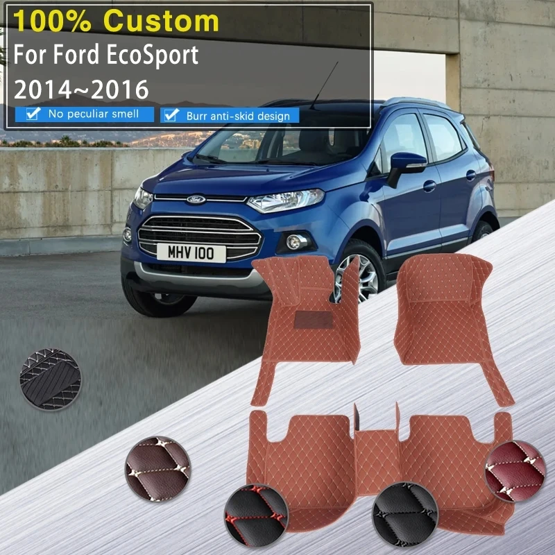 

Car Floor Mats For Ford EcoSport Ehkohsport B515 2014 2015 2016 Pre-facelift Anti-dirty Pads Car Matt Car Accessories Interiors