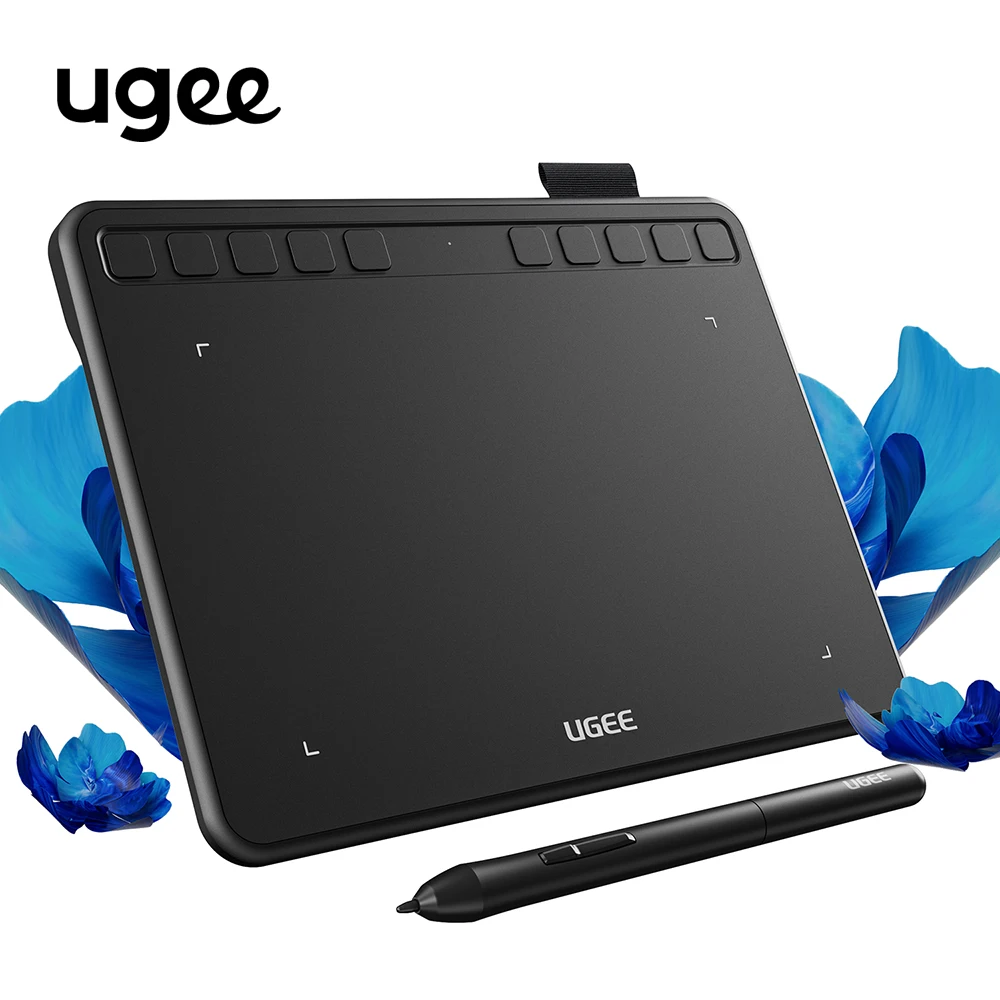 UGEE S640 그래픽 태블릿, 디지털 펜 패드, 쓰기 드로잉 보드, 8192 스타일러스, 안드로이드 윈도우 맥 노트북용, 6 인치 