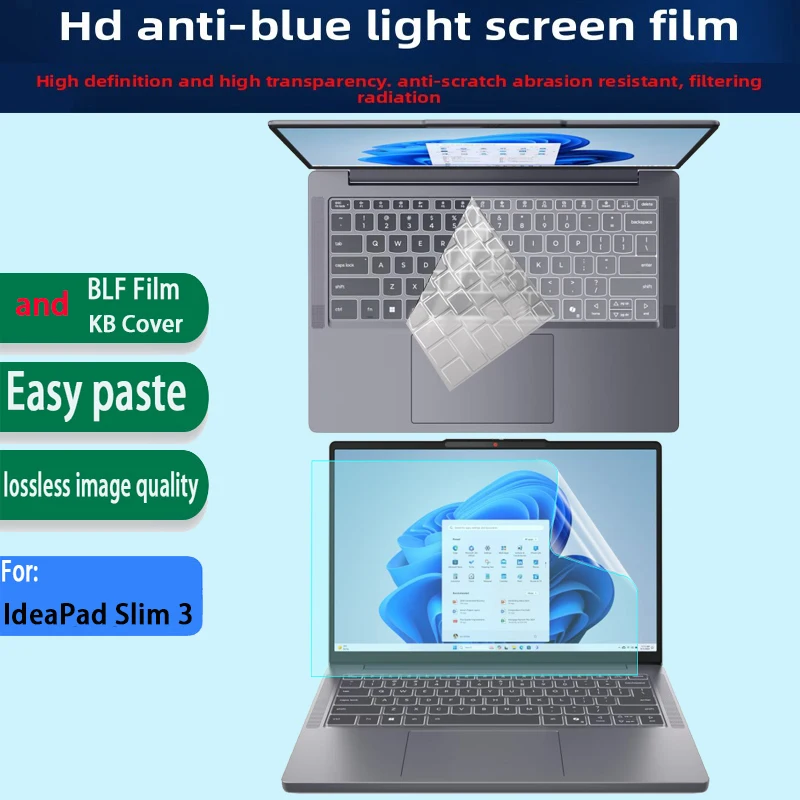 

Для 2025 новых 14-дюймовых Lenovo IdeaPad Slim 3 14ARP10 пленка для клавиатуры 14AHP10/14IRH10 защитная пленка для экрана ноутбука HD закаленная пленка