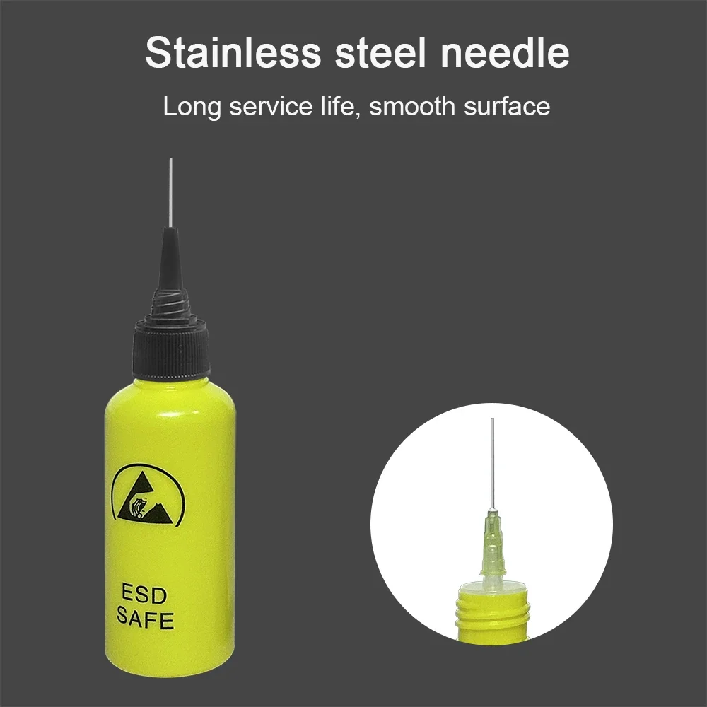 Wine Bottle, Mobile Phone Repair, Anti-Static, Solvent Distributor, Leak-Proof, With Needle, Capacity 65 Milliliters