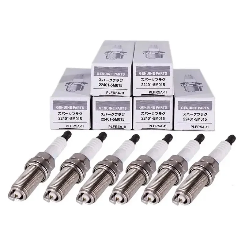 22401-5M015 PLFR5A-11 4/6Pcs Iridium Spark Plug For Nissan Quest 350Z Altima Frontier Titan Pathfinder Sentra Infiniti