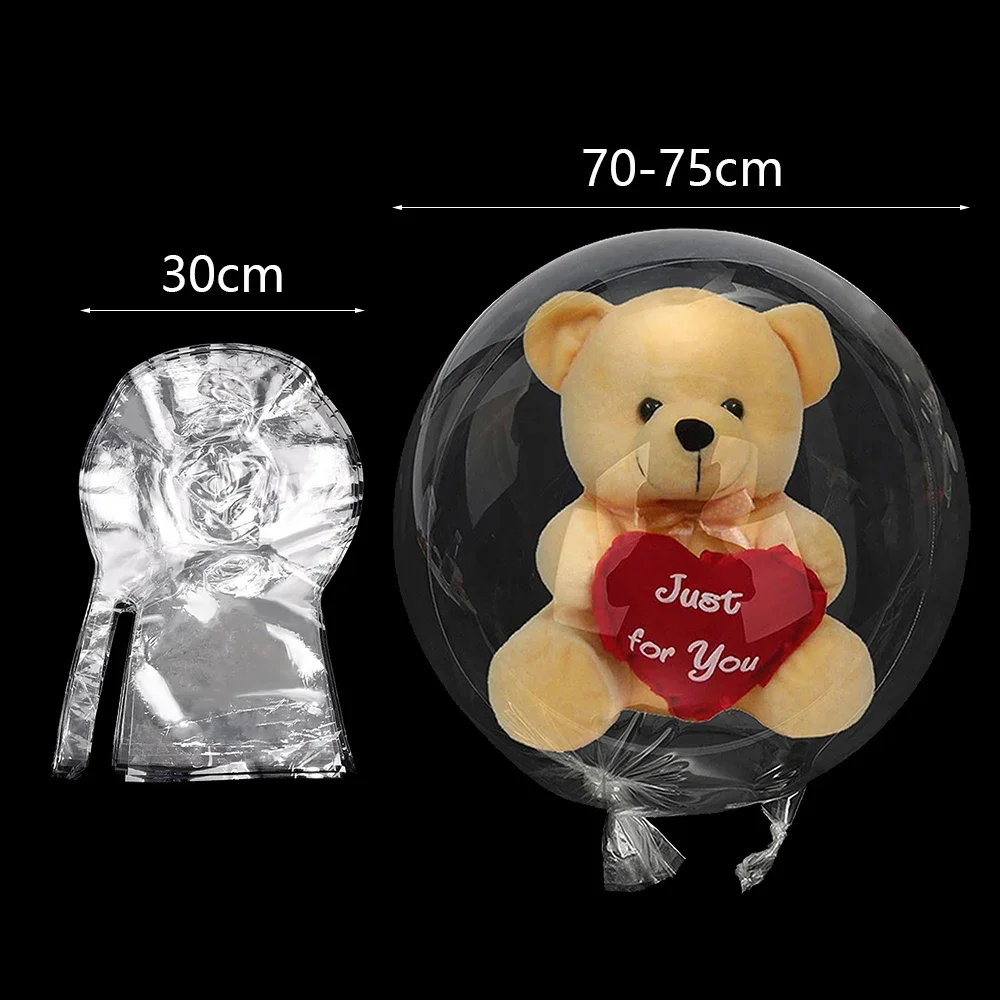 

5-20pcs Wide Neck Bobo Balloon 30inch Double-port Stretched Transparent Bubble Balloon for Party Balloon, Birthday Balloon, Wedd