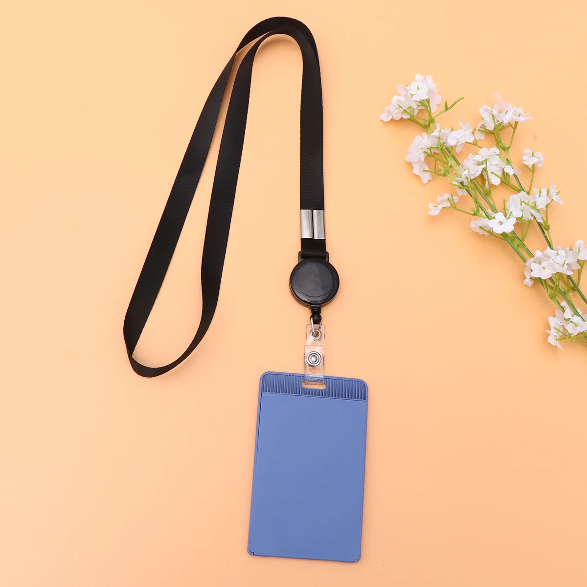 

4Pcs ID Badge Lanyard Set Neck Strap for Work School ID Holder with Clip