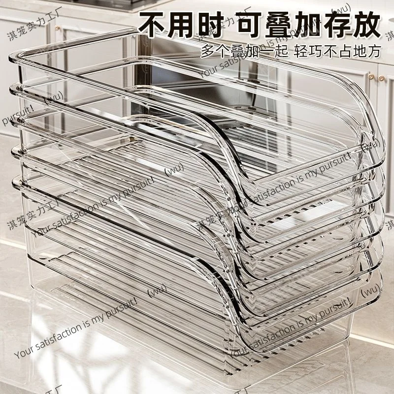 Refrigerator storage box, drawer crisper, frozen egg storage box, kitchen vegetable and fruit sorting