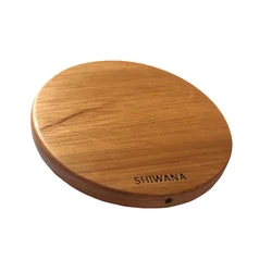 Quick Charge Wood Wireless Charger for Mobile Phone 15W Max Fast Charging Wooden Wireless Charger with QI-Enabled Devices