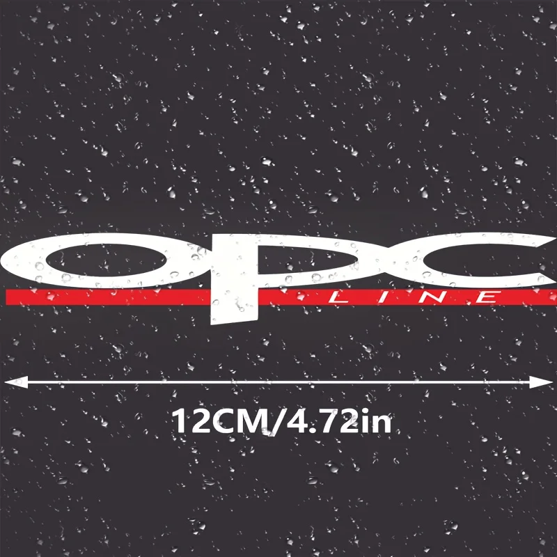 OPC LINE White Red Waterproof Vinyl Sticker Set For Car Wiper Arm Sport Car Enthusiast Modified Decor Accessories