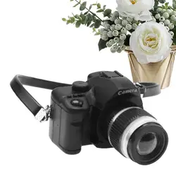 Digital Kids Camera Dollhouse Miniature SLR Camera Scale Mini Vintage Camera Model Decoration Photography Props Mini Camera