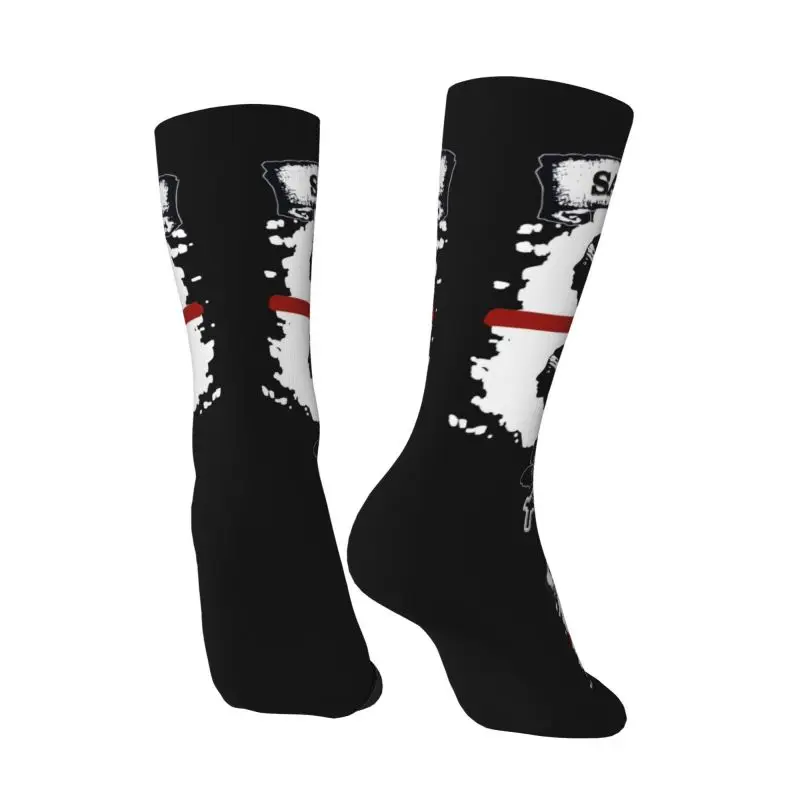 Harajuku Sardinia Flag Four Moors Socks Women Men Warm 3D Print Italy Sardegna Coat of Arms Sports Basketball Socks