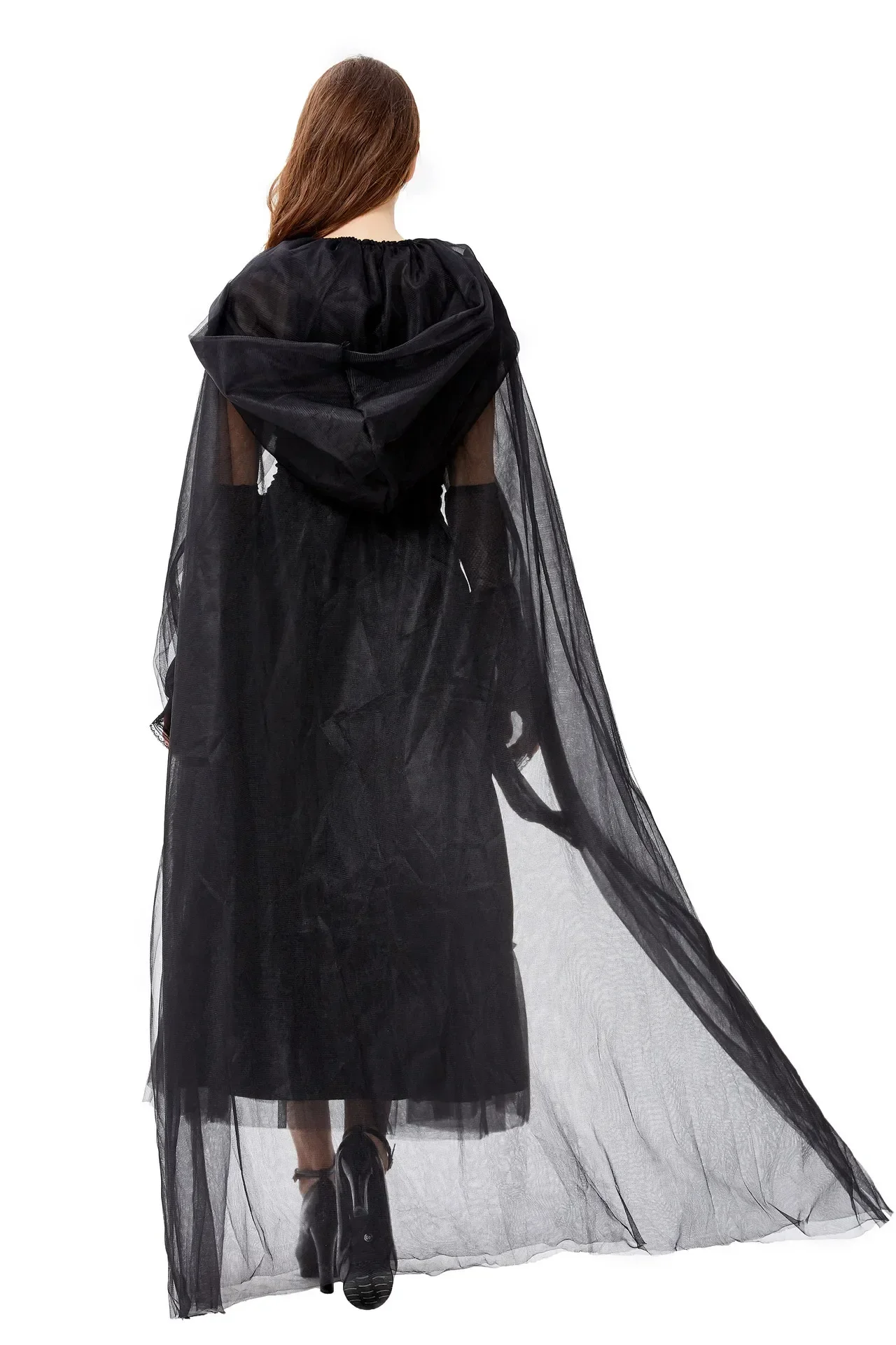 Nuovo Halloween Fantasmi per adulti Vestito da strega Demone Vampiro Costume Abito scuro Diavolo Fantasma Sposa Costumi Abiti spaventosi