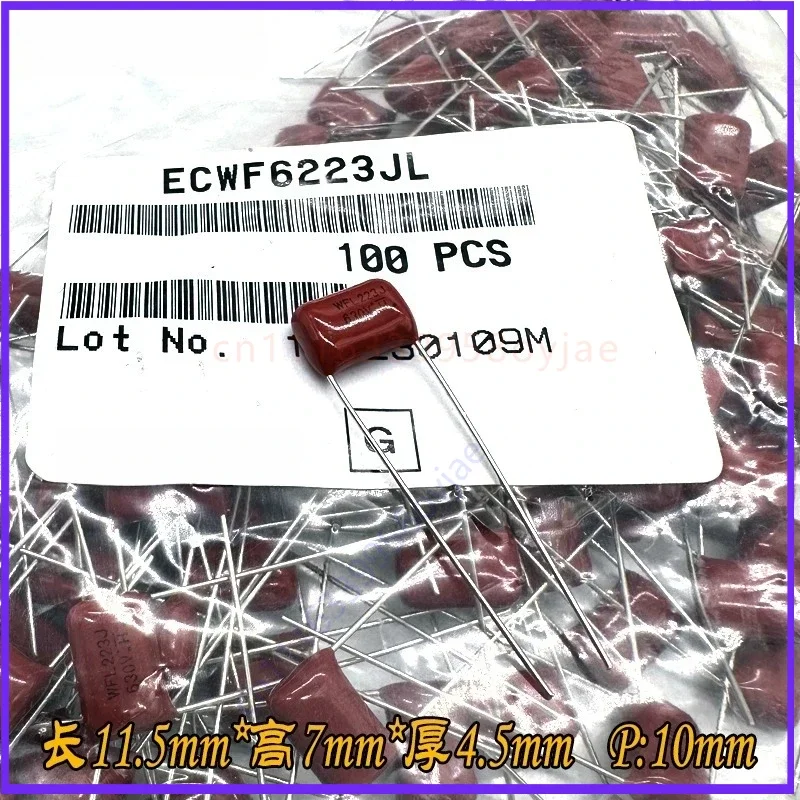 Film for Japan Panasonic ECWF CBB Capacitor 223 22nF 0.022uF 630V P10 High Frequency  200pcs
