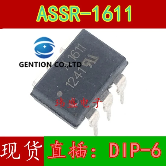 

10 шт. ASSR-1611 DIP6 вертикальное твердотельное реле A1611, оптическая муфта в наличии, 100% новое и оригинальное