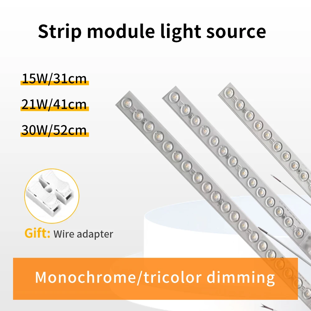 

LED module bar 220v ceiling light LED panel 15W21W30W replacement LED light with 15cm41cm52cm living room bedroom ceiling light