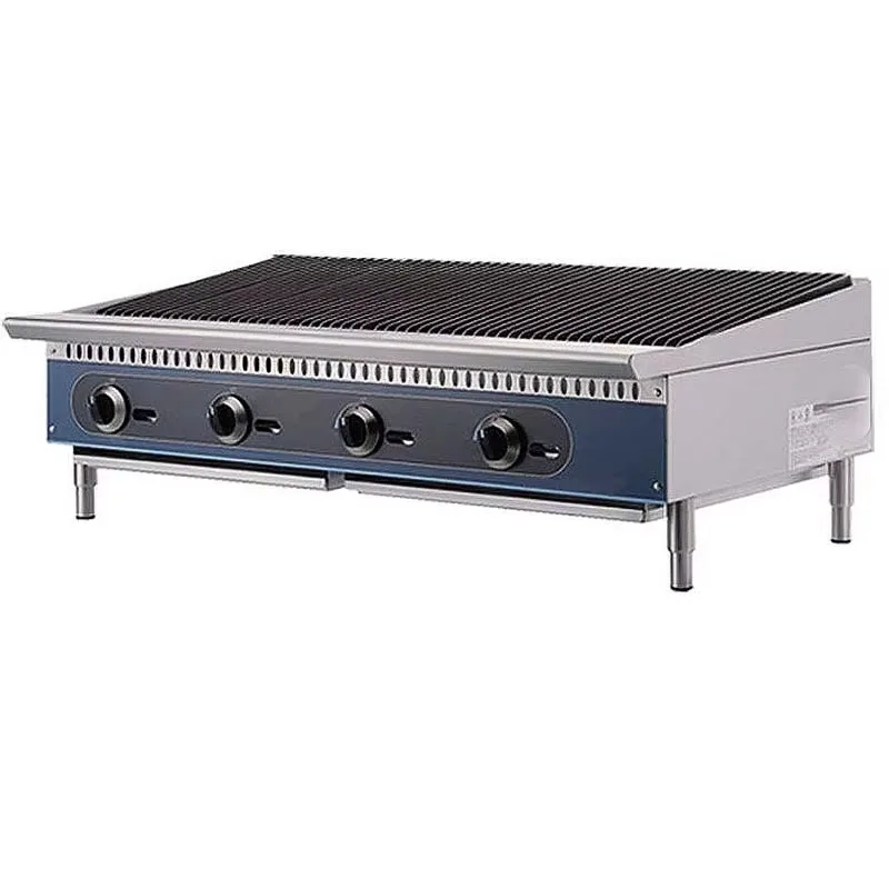 

Commercial Countertop Gas Charbroiler American Style Grill Barbecue Multiple Commercial Cooking Equipment