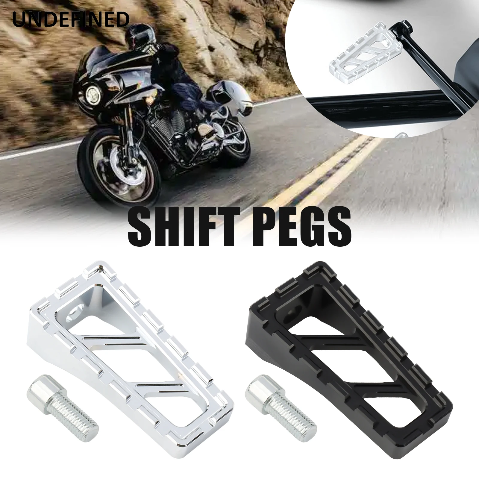 

Riot Shift Pegs CNC Aluminum For Harley Touring Road King Electra Glide Softial Street Bob Sportster XL 883 1200 Dyna Low Rider