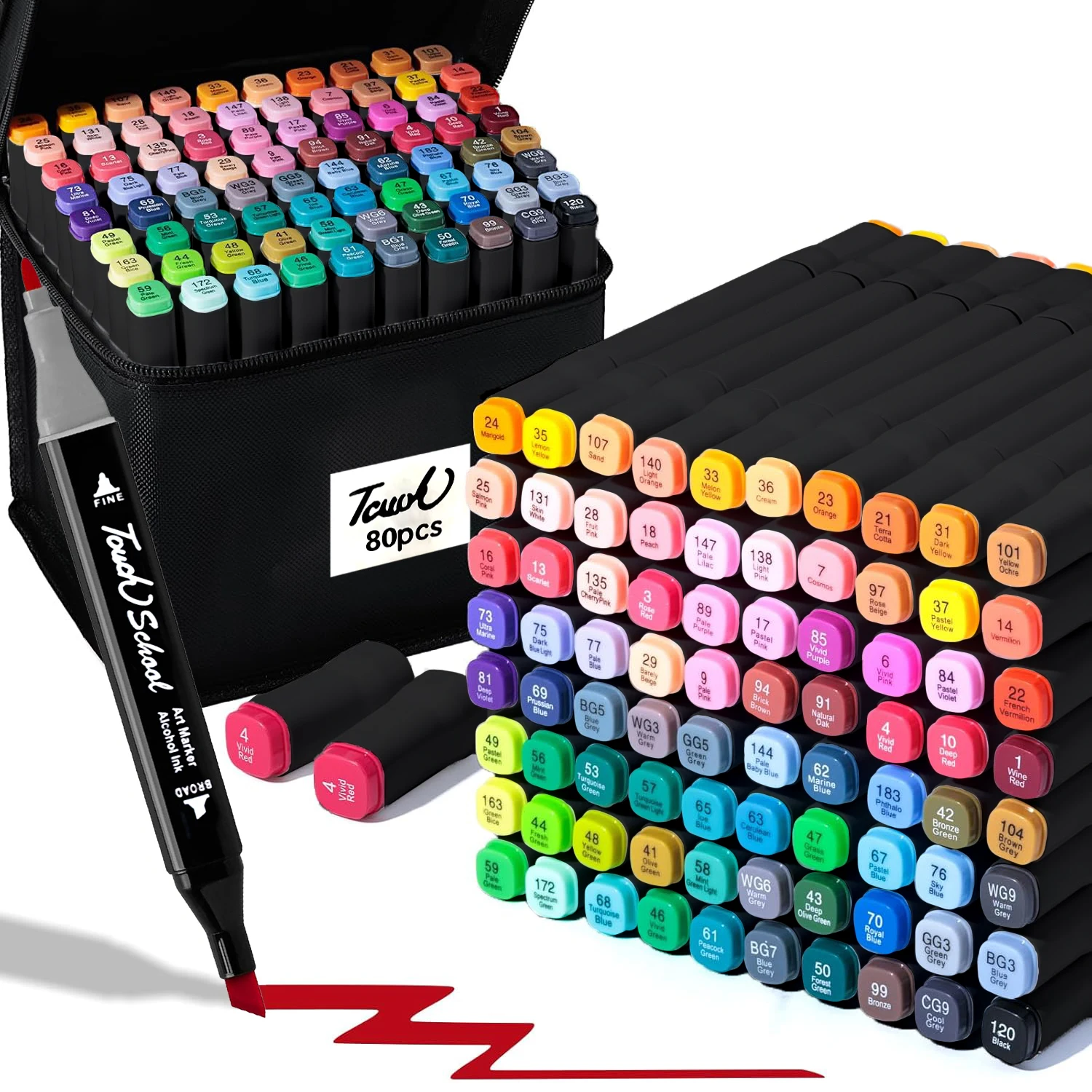 

Алкогольные маркеры Двойной кончик кисти Набор постоянных художественных маркеров Забронировать Живопись Изготовление карт Раскраска Маркер Рождественский подарок Для Взрослые Малыш