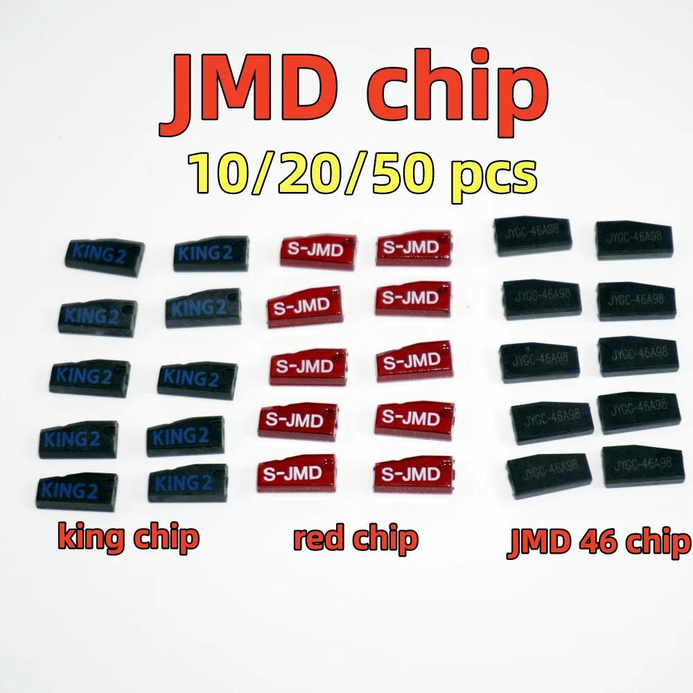 

10/20/50 pcs/lot 10pcs/lot Original JMD King Blue Chip Super Red Chip JMD46 ID46 Car Key Chips for Handy Baby/E-baby