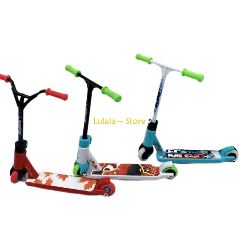 Y4QA 3 قطع ألعاب سكوتر صغيرة للإصبع لتدريب الأصابع على عجلتين لعبة ممتعة لألواح التزلج #5