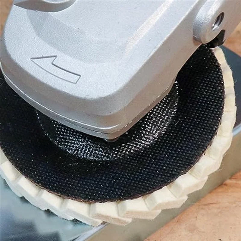 

B03C-Felt Flip Disc Wool Wheel Louver Blade Wool Polishing Wheel Pad 5 Inch Suitable For Angle Grinder