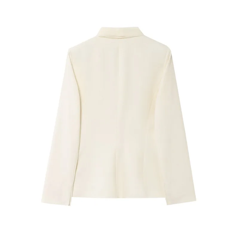 Abiti da donna primaverili Set da ufficio 2025 Nuova moda elegante pendolare Giacca da abito con risvolto Pantaloni da abito dritti per donna Set da due pezzi