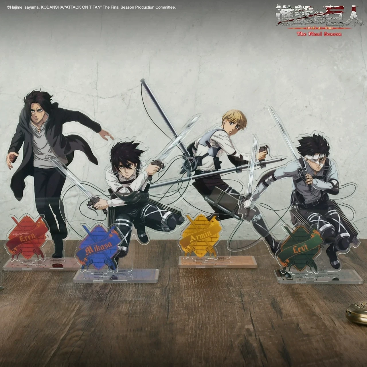 進撃の巨人-最終シーズン-リヴァイ-アクリルスタンド-公式ライセンスアニメグッズ-アクションフィギュア-デコレーションギフト