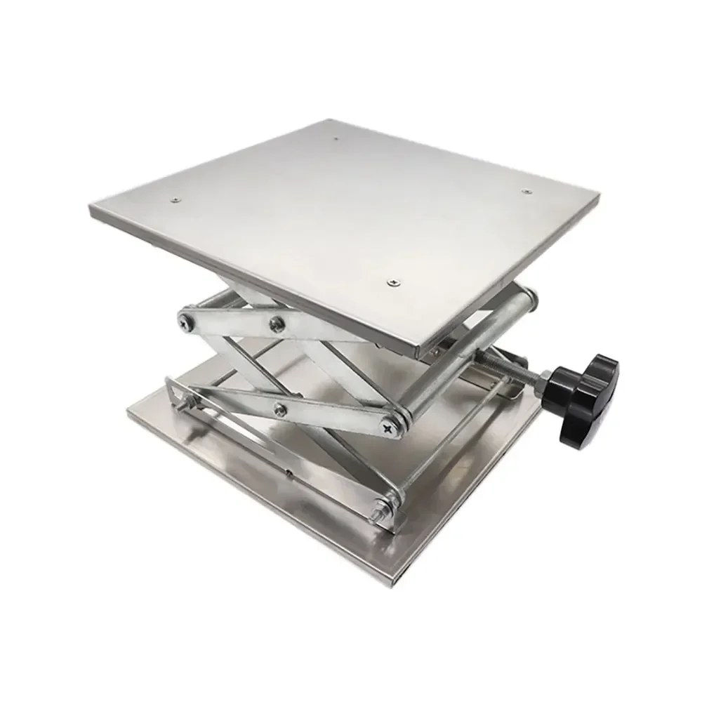 150mm Stainless Steel Router Lift Table Woodworking Engraving Lab Lifting Stand Rack Lift Platform for Cutting Wood