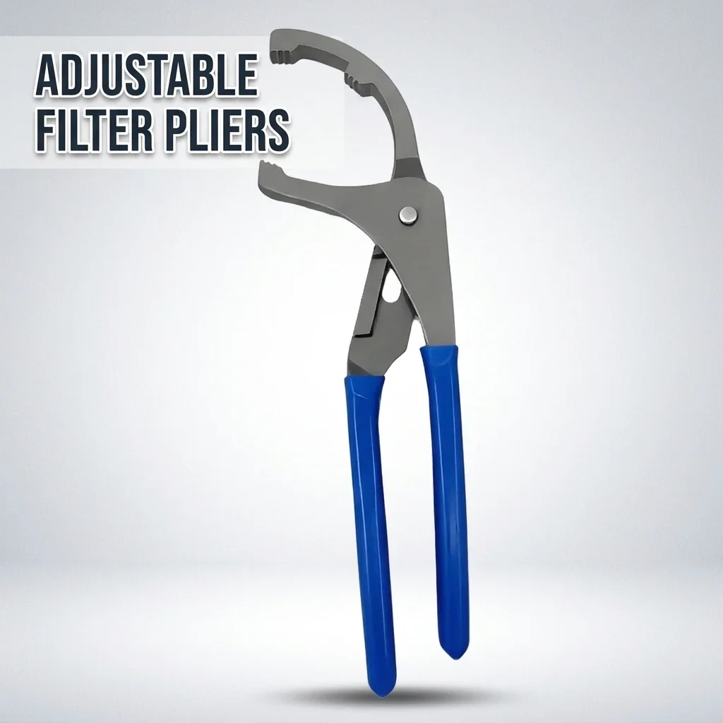 9/12 inch Oil Filter Pliers Clamp Type Wrench Adjustable Hand Tool for Oil Filter Removal Heavy Duty Steel Filter Car Repair