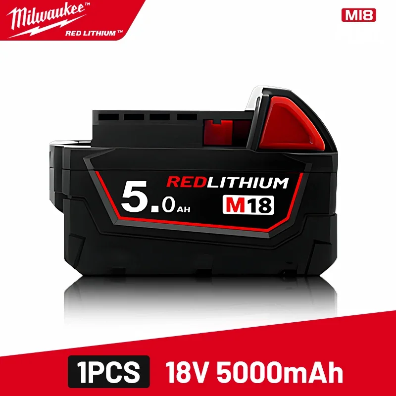 

Original Milwaukee battery M18,5.0AH,6.0Ah,Milwaukee charger,M18B6 M18B5 48-11-1860, 48-11-1850, 48-11-1840,Tool Lithium Battery