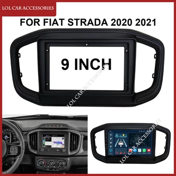 For FIAT Strada 2020 2021 9 Inch Car Radio Stereo Head Unit 2 Din GPS MP5 Android Player Navigation Install Fascia Dash Frame