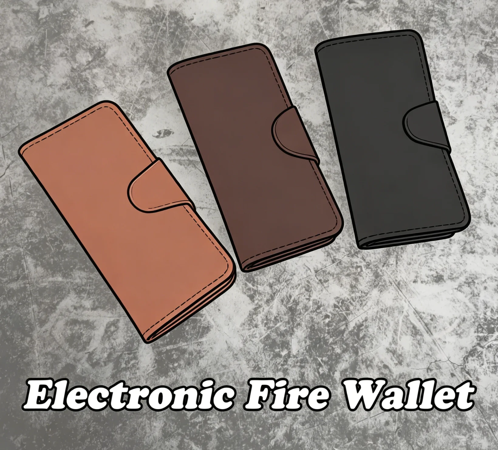 

Electronic Fire Wallet (Long) Black Magician Wallet Close Up Stage Magic Tricks Street Illusions Gimmick Props Mentalism Funny