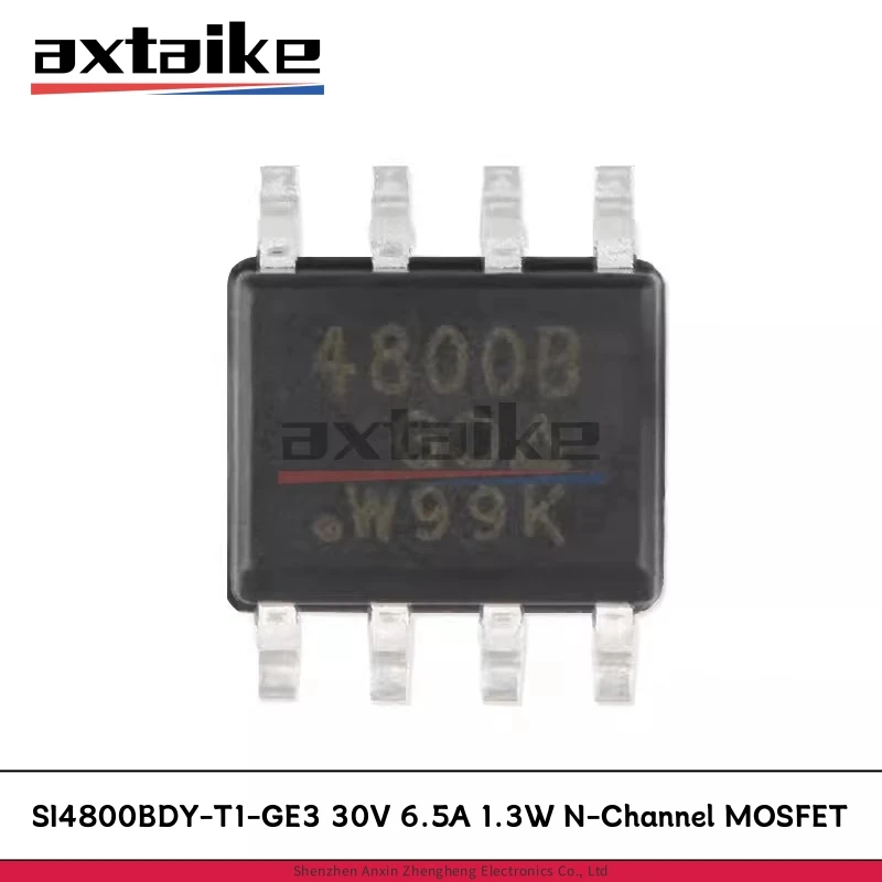 

20PCS SI4800BDY-T1-GE3 4800B SOP-8 SI4800BDY SI4800 30V 6.5A 1.3W SMD N-Channel Reduced Qg Fast Switching MOSFET IC