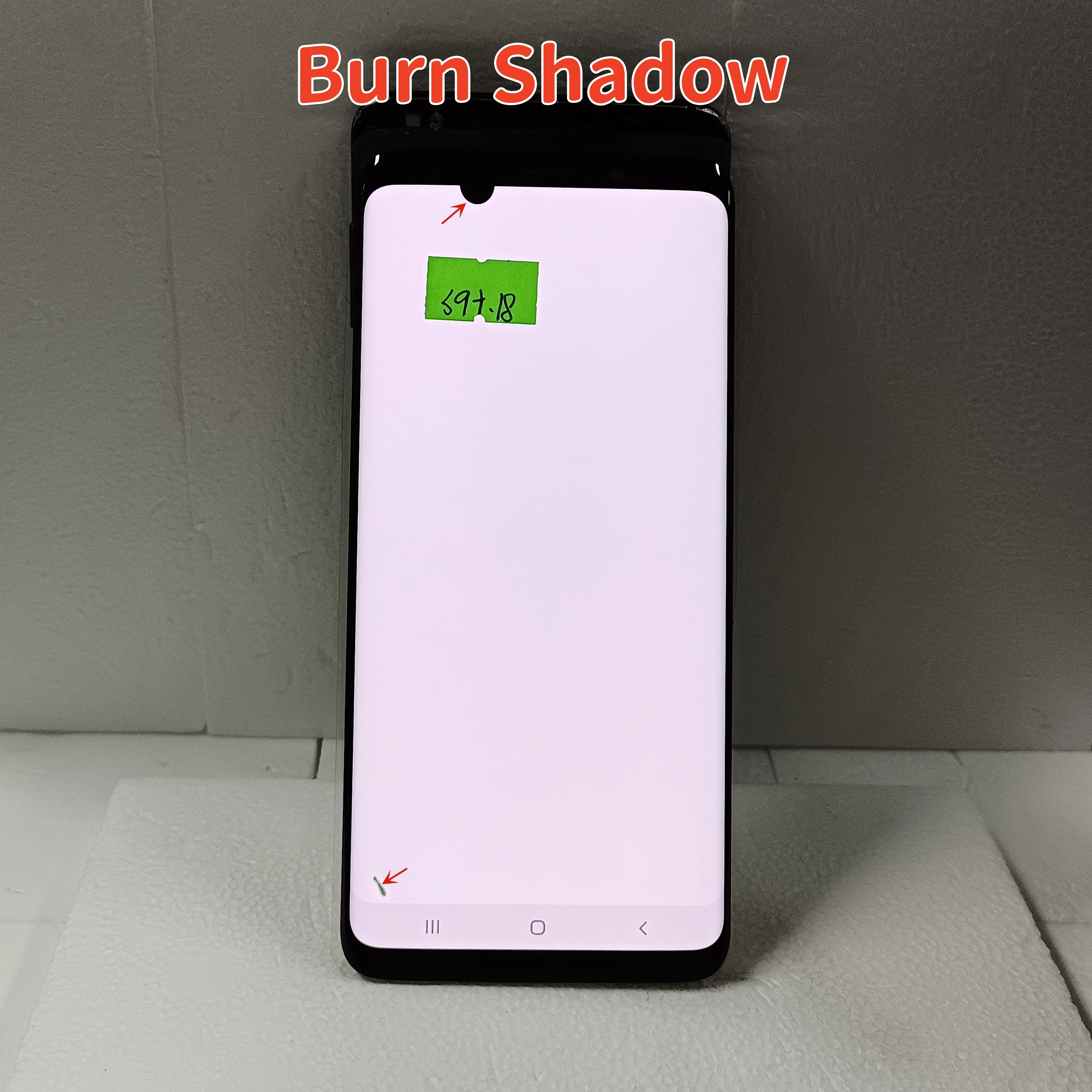 With burns AMOLED Lcd For 6.2\'\' Samsung Galaxy S9 Plus G965 G965F G965N Lcd Display Touch Screen Digitizer Assembly Replacement