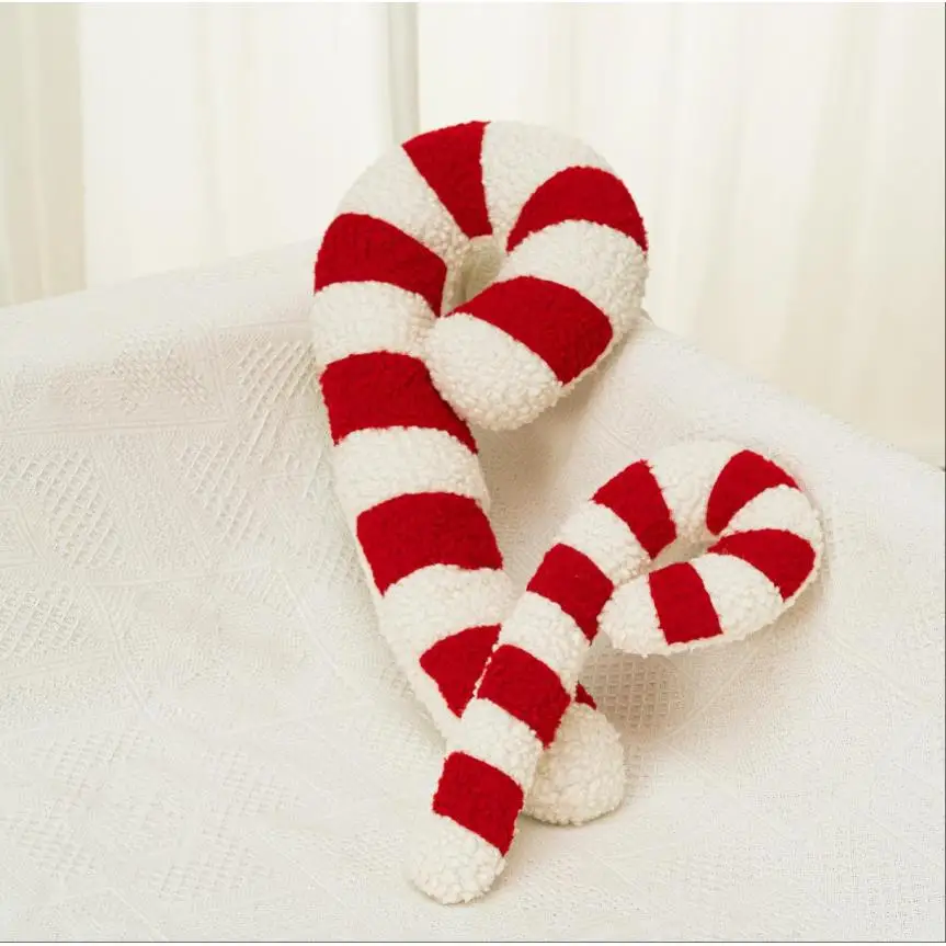 

Christmas Creative Red and White Cane Candy Pillow