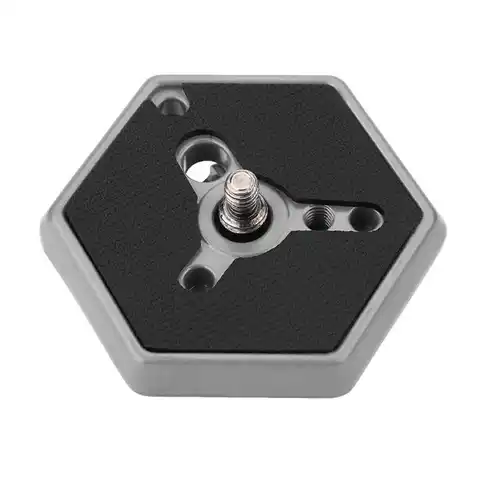 Hexagonal Quick Release Plate Adapter with 1/4 inch Screw for Manfrotto 030-14 RC0 3063 Photography Accessories