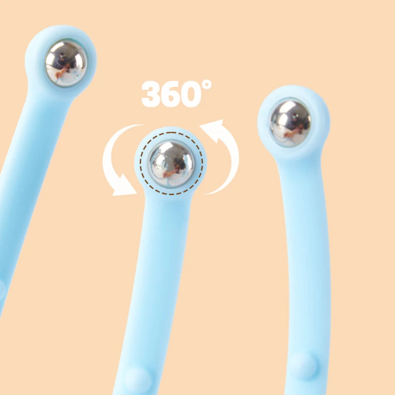 Ohio eur de tête de poulpe multifonctionnel, unisexe, poignées amovibles, relaxation profonde, outil de massage des instituts souligné, 18 griffes, 1