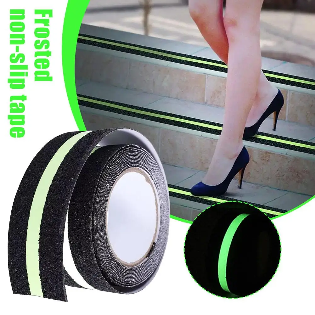 Frosted Luminous Anti Slip Tape Outdoor Safety Anti Traction Tape For Stairs Grip Tape Use On Walkways Stairs Ramps and Dec E9Z8