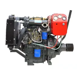 hot sale Water-cooled 4 stroke vertical 28kw 38hp small two cylinder diesel engine