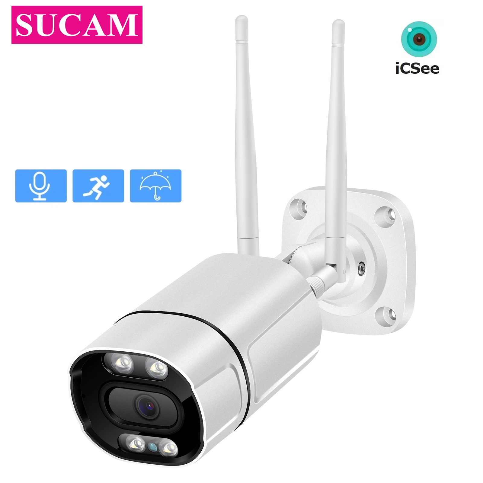 

Full HD 1080P Bullet Wireless Security WIFI Camera Outdoor Montion Detection Two Way Audio ICSEE Waterproof Incrared Camera